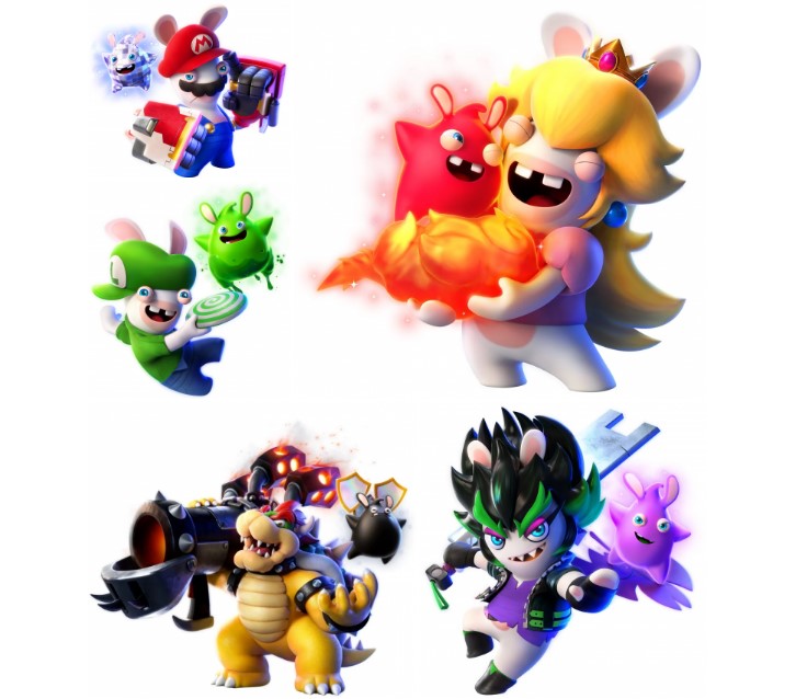 Mario + Rabbids: Sparks of Hope, here are the official artwork dedicated to the characters of the game