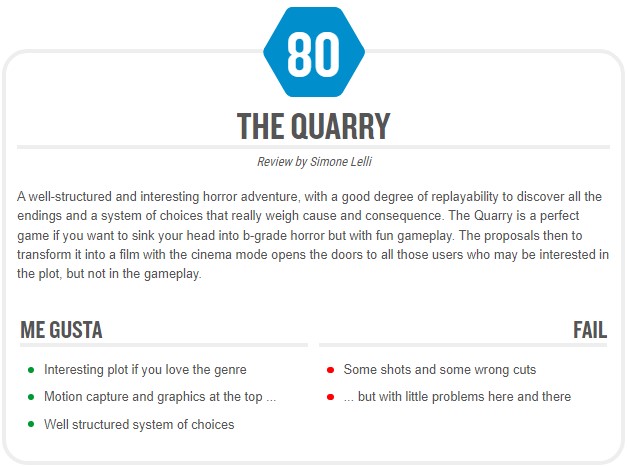 The Quarry, the review of the new horror adventure