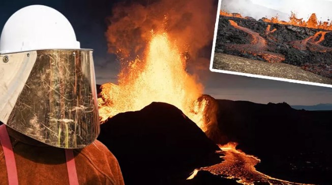 Volcano eruption in Iceland! Lava erupts from cracks, 400 earthquakes occurred...