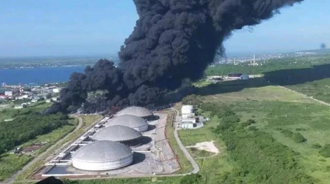 Fire at oil facility in Cuba brought under control after 5 days