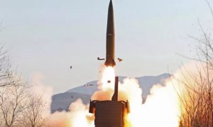 Short-range ballistic missile test from North Korea